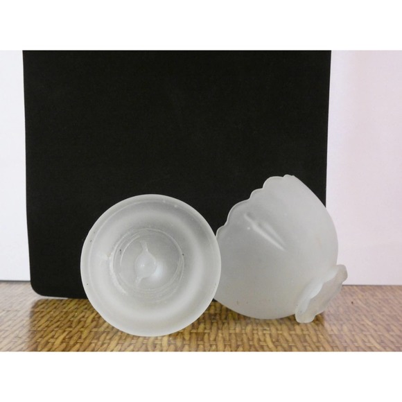 Vintage 1970's Westmoreland Frosted Fairy Lamp - Picture 9 of 10